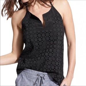 Athleta Dunes Eyelet Tank Top sz XXS